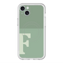 スリムプロテクションプレミアムケース with MagSafe［ オリジナル - initial two tone - F green ］