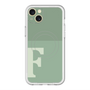 スリムプロテクションプレミアムケース with MagSafe［ オリジナル - initial two tone - F green ］