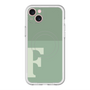 スリムプロテクションプレミアムケース with MagSafe［ オリジナル - initial two tone - F green ］