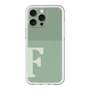 スリムプロテクションプレミアムケース with MagSafe［ オリジナル - initial two tone - F green ］