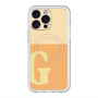 スリムプロテクションプレミアムケース with MagSafe［ オリジナル - initial two tone - G orange ］