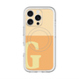 スリムプロテクションプレミアムケース with MagSafe［ オリジナル - initial two tone - G orange ］