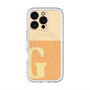 スリムプロテクションプレミアムケース with MagSafe［ オリジナル - initial two tone - G orange ］