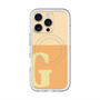 スリムプロテクションプレミアムケース with MagSafe［ オリジナル - initial two tone - G orange ］