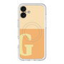 スリムプロテクションプレミアムケース with MagSafe［ オリジナル - initial two tone - G orange ］