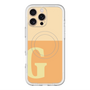 スリムプロテクションプレミアムケース with MagSafe［ オリジナル - initial two tone - G orange ］
