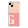 スリムプロテクションプレミアムケース with MagSafe［ オリジナル - initial two tone - G pink ］