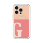 スリムプロテクションプレミアムケース with MagSafe［ オリジナル - initial two tone - G pink ］