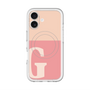 スリムプロテクションプレミアムケース with MagSafe［ オリジナル - initial two tone - G pink ］