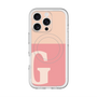 スリムプロテクションプレミアムケース with MagSafe［ オリジナル - initial two tone - G pink ］