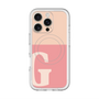 スリムプロテクションプレミアムケース with MagSafe［ オリジナル - initial two tone - G pink ］