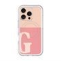 スリムプロテクションプレミアムケース with MagSafe［ オリジナル - initial two tone - G pink ］