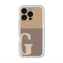 スリムプロテクションプレミアムケース with MagSafe［ オリジナル - initial two tone - G brown ］