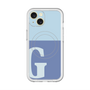 スリムプロテクションプレミアムケース with MagSafe［ オリジナル - initial two tone - G blue ］