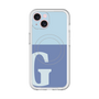 スリムプロテクションプレミアムケース with MagSafe［ オリジナル - initial two tone - G blue ］