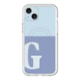 スリムプロテクションプレミアムケース with MagSafe［ オリジナル - initial two tone - G blue ］