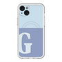 スリムプロテクションプレミアムケース with MagSafe［ オリジナル - initial two tone - G blue ］