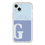 スリムプロテクションプレミアムケース with MagSafe［ オリジナル - initial two tone - G blue ］