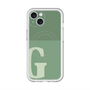 スリムプロテクションプレミアムケース with MagSafe［ オリジナル - initial two tone - G green ］