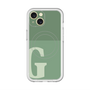 スリムプロテクションプレミアムケース with MagSafe［ オリジナル - initial two tone - G green ］