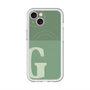 スリムプロテクションプレミアムケース with MagSafe［ オリジナル - initial two tone - G green ］