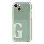 スリムプロテクションプレミアムケース with MagSafe［ オリジナル - initial two tone - G green ］