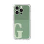 スリムプロテクションプレミアムケース with MagSafe［ オリジナル - initial two tone - G green ］