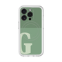 スリムプロテクションプレミアムケース with MagSafe［ オリジナル - initial two tone - G green ］