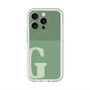 スリムプロテクションプレミアムケース with MagSafe［ オリジナル - initial two tone - G green ］