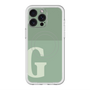 スリムプロテクションプレミアムケース with MagSafe［ オリジナル - initial two tone - G green ］