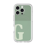 スリムプロテクションプレミアムケース with MagSafe［ オリジナル - initial two tone - G green ］