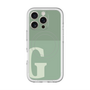 スリムプロテクションプレミアムケース with MagSafe［ オリジナル - initial two tone - G green ］