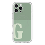 スリムプロテクションプレミアムケース with MagSafe［ オリジナル - initial two tone - G green ］