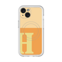 スリムプロテクションプレミアムケース with MagSafe［ オリジナル - initial two tone - H orange ］