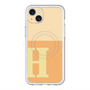 スリムプロテクションプレミアムケース with MagSafe［ オリジナル - initial two tone - H orange ］