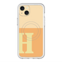 スリムプロテクションプレミアムケース with MagSafe［ オリジナル - initial two tone - H orange ］