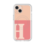 スリムプロテクションプレミアムケース with MagSafe［ オリジナル - initial two tone - H pink ］