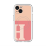 スリムプロテクションプレミアムケース with MagSafe［ オリジナル - initial two tone - H pink ］