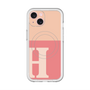 スリムプロテクションプレミアムケース with MagSafe［ オリジナル - initial two tone - H pink ］
