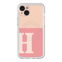 スリムプロテクションプレミアムケース with MagSafe［ オリジナル - initial two tone - H pink ］
