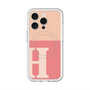 スリムプロテクションプレミアムケース with MagSafe［ オリジナル - initial two tone - H pink ］