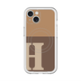 スリムプロテクションプレミアムケース with MagSafe［ オリジナル - initial two tone - H brown ］
