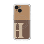 スリムプロテクションプレミアムケース with MagSafe［ オリジナル - initial two tone - H brown ］