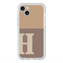 スリムプロテクションプレミアムケース with MagSafe［ オリジナル - initial two tone - H brown ］