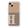 スリムプロテクションプレミアムケース with MagSafe［ オリジナル - initial two tone - H brown ］