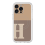スリムプロテクションプレミアムケース with MagSafe［ オリジナル - initial two tone - H brown ］