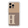 スリムプロテクションプレミアムケース with MagSafe［ オリジナル - initial two tone - H brown ］