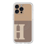 スリムプロテクションプレミアムケース with MagSafe［ オリジナル - initial two tone - H brown ］