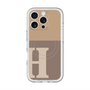 スリムプロテクションプレミアムケース with MagSafe［ オリジナル - initial two tone - H brown ］