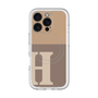 スリムプロテクションプレミアムケース with MagSafe［ オリジナル - initial two tone - H brown ］